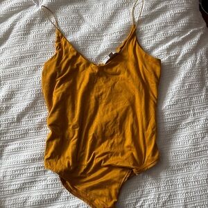 Mustard Yellow Women's Bodysuit